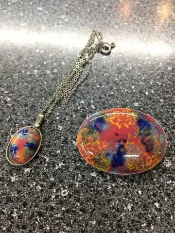 앤티크 목걸이, 브로치 세트