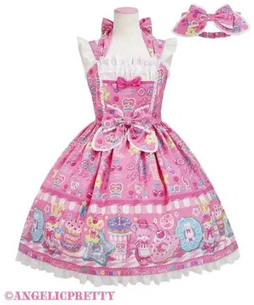 Toy's Donut Diner 오버롤 스커트 Set