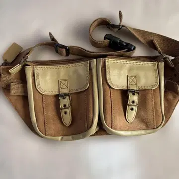 브라운 바디백 웨스트 파우치