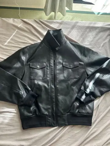 블랙 가죽 자켓 SILENT NOISE