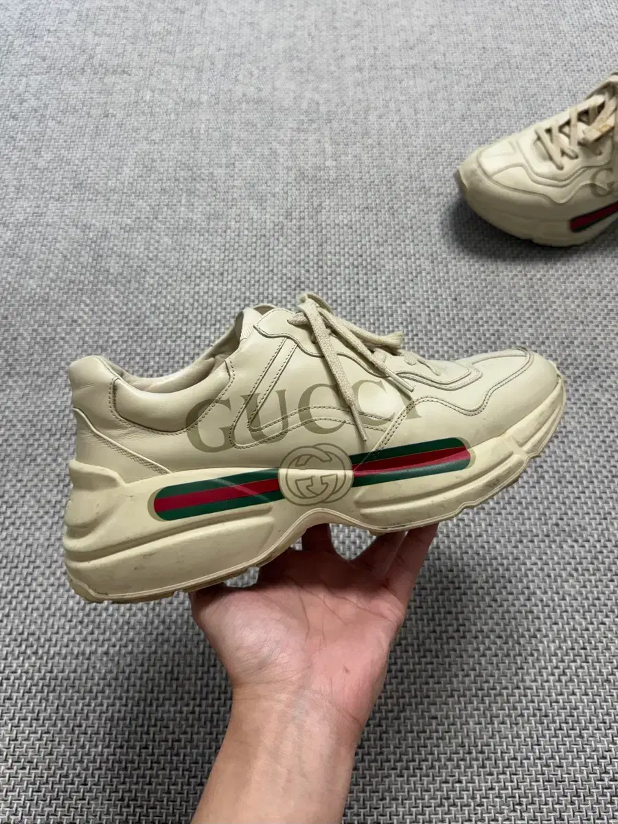 Gucci Rhyton Ti-logo Ivory Sneakers Shoes