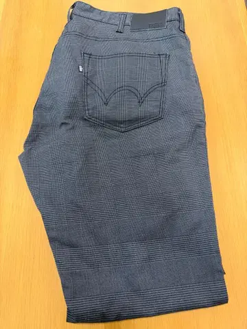 EDWIN 체크 무늬 팬츠 사이즈 38