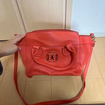 오렌지 토트백 로고 디자인 2way