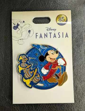 미키 & 빗자루 핀 배지 무브 Disney FANTASIA