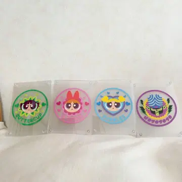 파워퍼프걸 코스터 아크릴 스탠드 포함