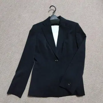 포멀 수트 셋업 블랙 싱글 버튼 자켓