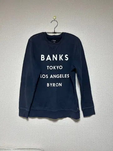 BANKS 네이비 크루넥 트레이닝복