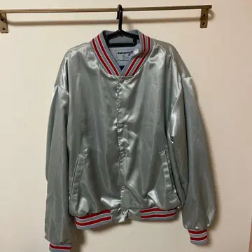 90s 바시티 자켓 usa제 그레이