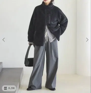 저널 스탠다드 ECOPEL 소프트 플리스 퍼 블루종