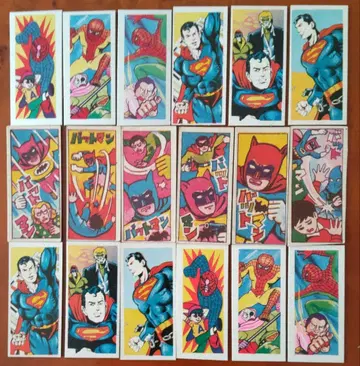 미국 영화 배트맨 슈퍼맨 스파이더맨 딱지