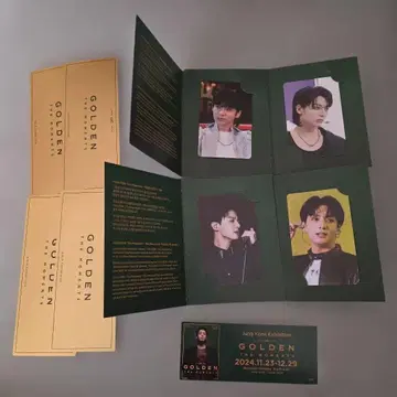 JUNGKOOK GOLDEN 전시회 입장 혜택 트레이딩 카드