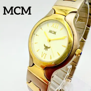 레어 가동 MCM 남성용 콤비 골드 벨트 손목시계