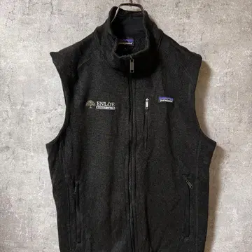 파타고니아 patagonia 베스트 플리스 기업 자수 블랙