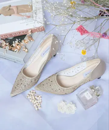 haremode 비쥬 모티브 하이힐 펌프스