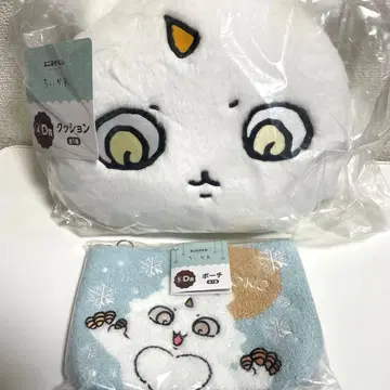 애니마이 복권 치이카와 D상 파우치 쿠션 아노코 세트