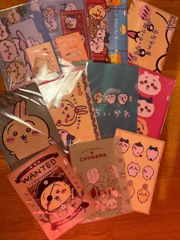 새상품 치이카와 (먼작귀) 클리어 파일 11장 묶음 판매 세트