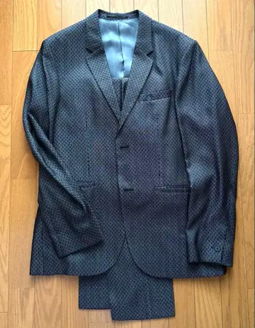 H&M 남성용 셋업 수트 블랙 x 네이비