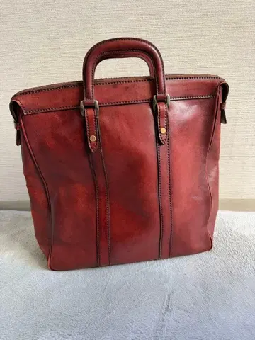 가죽 가방 비즈니스 가방 적갈색 구제 의류 vintage 분위기