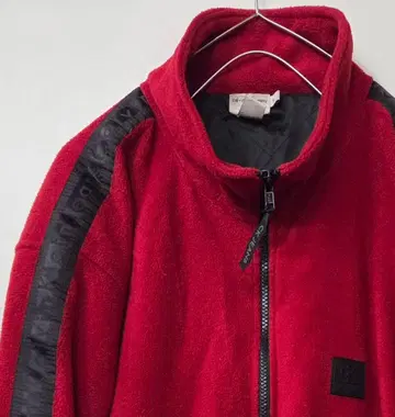 CALVIN KLEIN 캘빈클라인 빨간색 플리스 자켓 집업