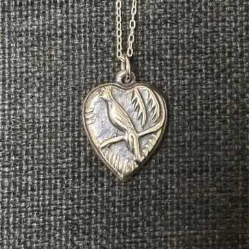 스위트하트 주얼리 피콕 실버 빈티지 목걸이 NAVY