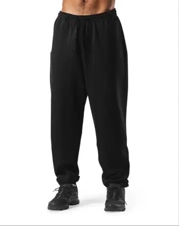 LYFT RELAX FIT LOOSE SWEAT PANTS - BLACK
