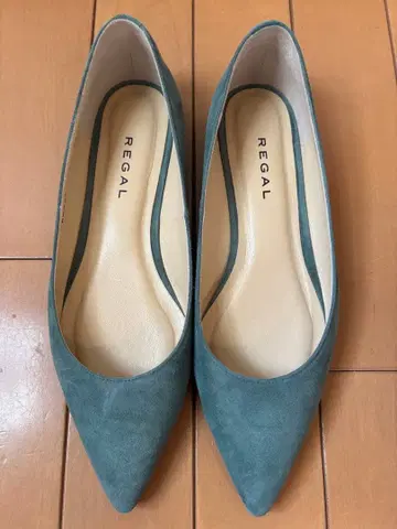 REGAL (리걸) F73NB 포인트 토 플랫 펌프스