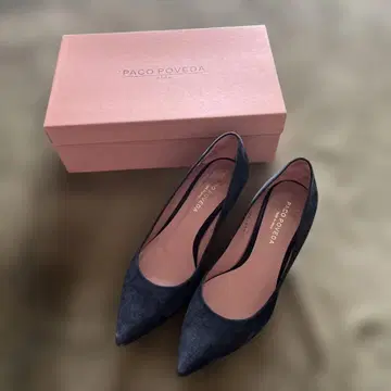 PACO POVEDA 네이비 하이힐 이에나