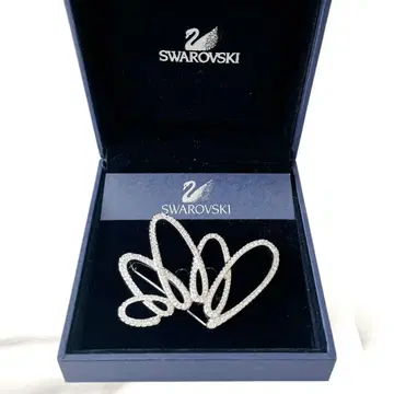 [ 미사용 박스 포함 ] SWAROVSKI 브로치 크리스탈 큐빅
