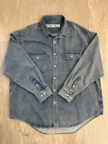 CITEN 워시드 데님 그랑 셔츠