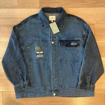 H&M 블루 데님 자켓 사이즈 XXL 미사용 새상품