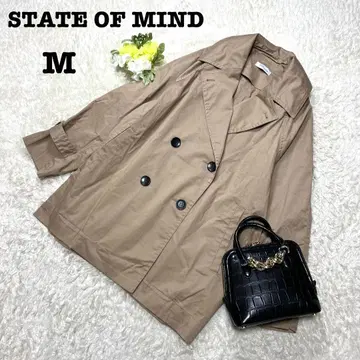 스테이트 오브 마인드 트렌치코트 루즈핏 오버사이즈 브라운 M