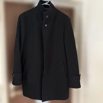 TAKEO KIKUCHI 블랙 체스터 코트