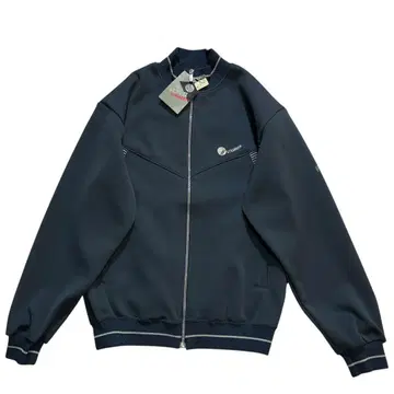 90s 일본제 STRANGER 트랙 자켓 L 블루 그레이 은색 자수