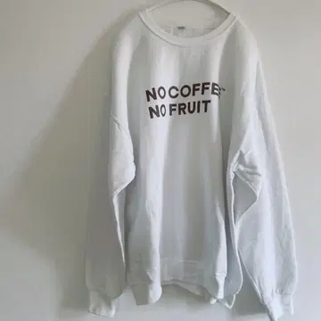 프룻 오브 더 룸 남성용 맨투맨 NO COFFEE NOFRUIT