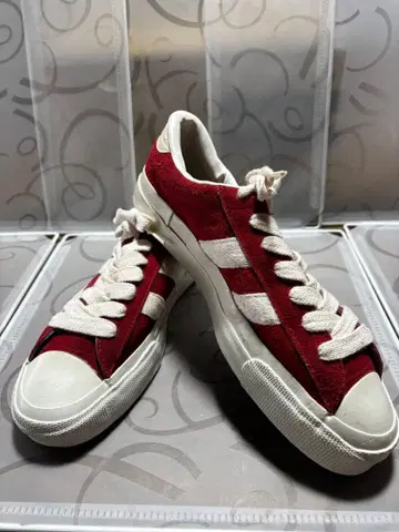 PRO-Keds 라스트 컬럼비아 레드/화이트 스웨이드