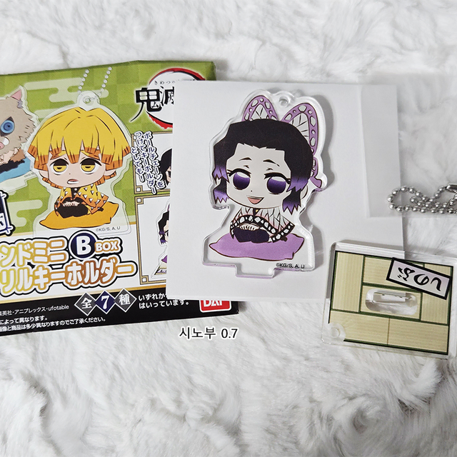 귀멸의칼날 푸치자부 아크릴 스탠드 (젠이츠, 이노스케, 시노부, 텐겐)