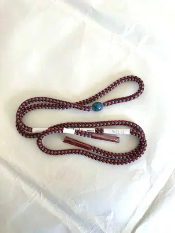 전통적인 빨검 허리띠 파란 잠자리 구슬 포함