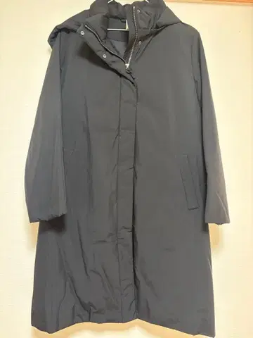 UNIQLO 후드 부착 롱 다운 코트