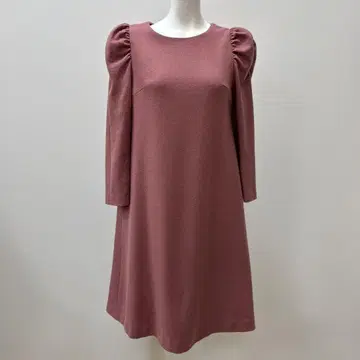 M'S GRACY 핑크 긴팔 무릎 기장 원피스 36