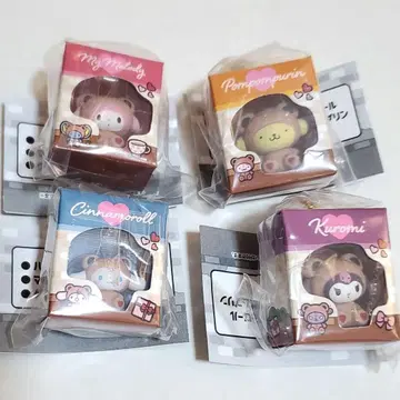 [세미 컴플리트] 산리오 미니어처 패키지 컬렉션 4점