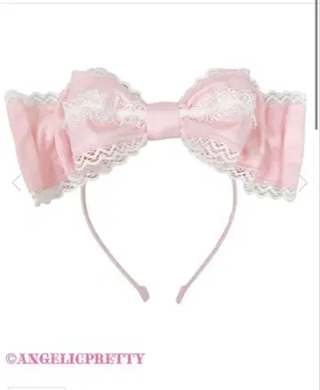 angelic pretty 쿠루린 머리띠 핑크