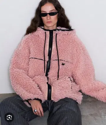 MAISON SPECIAL 플리스 자켓 핑크