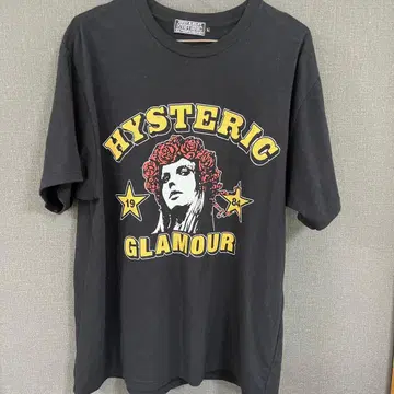 HYSTERIC GLAMOUR 그래픽 T셔츠 L 사이즈 블랙