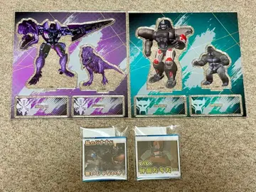 트랜스포머 비스트 워즈 아크릴 스탠드 & 스퀘어 배지 세트