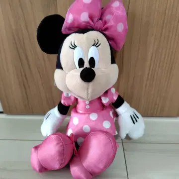 디즈니 미니 봉제 인형 참 미니의 날 핑크