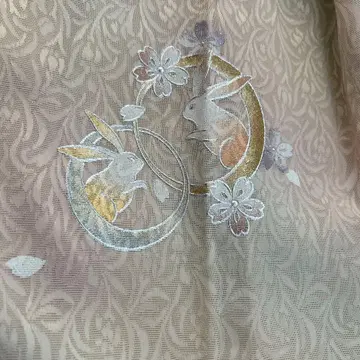 얇은 코트 금채 토끼