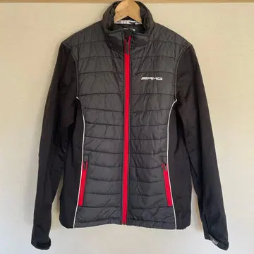 AMG 퀼팅 나일론 자켓 블랙/레드 S 사이즈