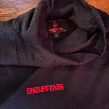 BRIEFING 네이비 하이넥 셔츠 M