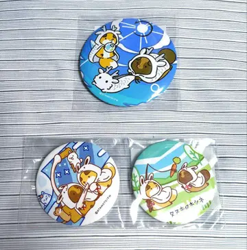 너구리와 여우 캔뱃지 세트