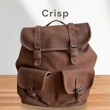 Crisp 브라운 스웨이드 백팩
